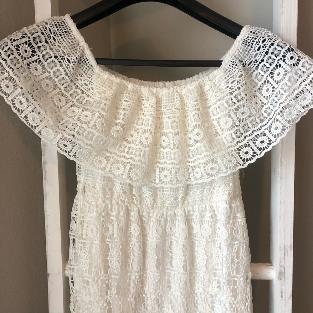 Giani Bini off shoulder white maxi